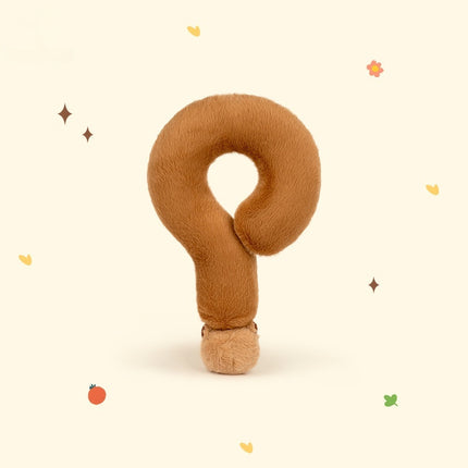 Capybara Plush Pillow | Cute Question Mark Cushion