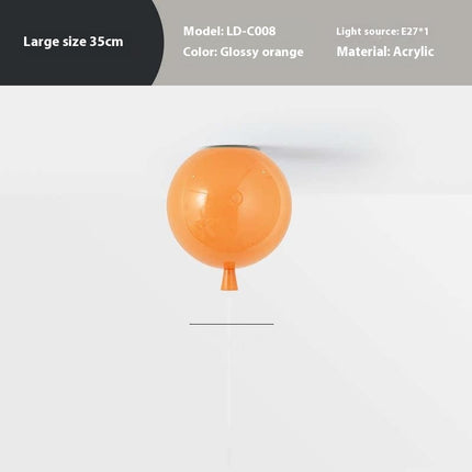 Balloon Shaped Ceiling Light Shade – Colourful Modern LED Acrylic Lamp
