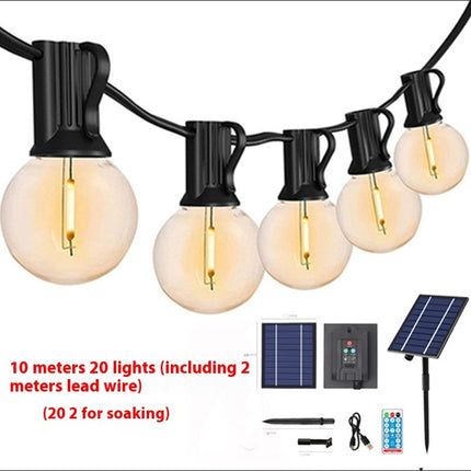 Solar Retro Outdoor String Lights – Garden & Camping Decor | Ikeame