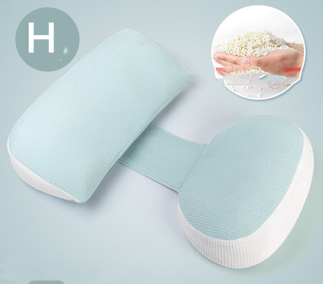 U-Shaped Side Sleeping Pillow – Ergonomic Waist Support in Purple