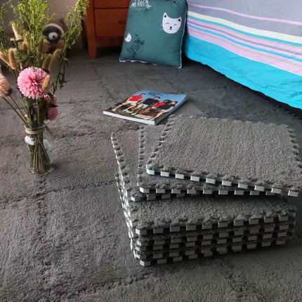 Interlocking Plush Floor Mats | Soft Foam Tiles for Home