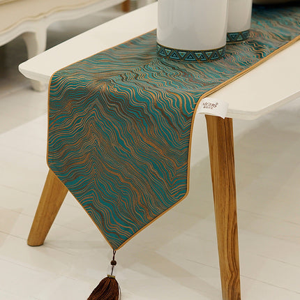 Satin-Effect Geometric Table Runner ✨ – Medium or Large, 3 Colours