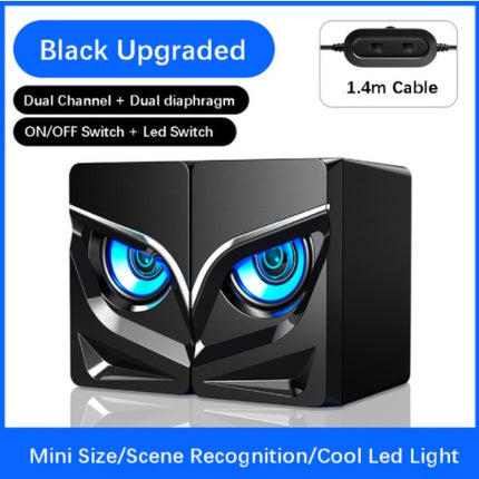 PC Stereo Sound Bar – 2.0 Channel Desktop Speakers with Bluetooth | Ikeame