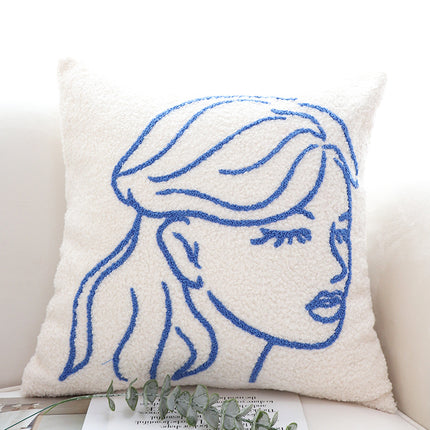 Embroidered Cushion Cover – 3 Elegant Designs (45x45cm)