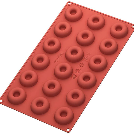 18-Cavity Donut Mould 🍩 – Silicone, Non-Stick and Reusable