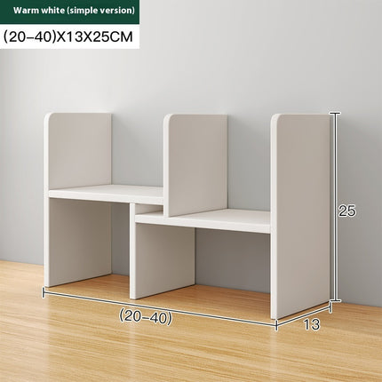 Adjustable Desktop Bookshelf Retractable Desk Organiser