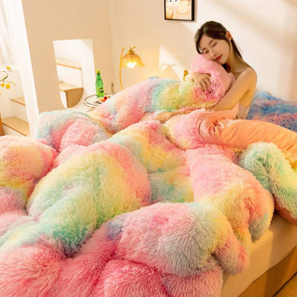 Super Soft Crystal Velvet Winter Quilt – Thickened Fleece, 3 Sizes & Colours