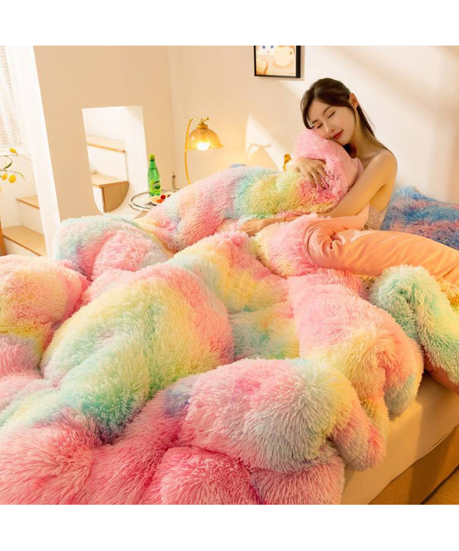 Super Soft Crystal Velvet Winter Quilt – Thickened Fleece, 3 Sizes & Colours