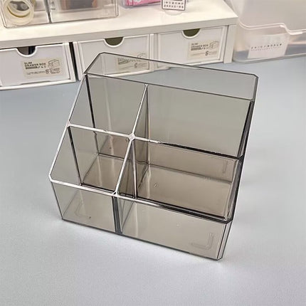 Transparent Acrylic Pen Holder – Multi Grid Desk Organiser