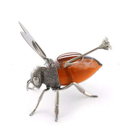 Honey Bee Shaped Honey Serving Pot with Scoop – Beautifully Crafted | Ikeame