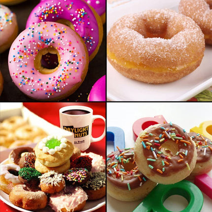 18-Cavity Donut Mould 🍩 – Silicone, Non-Stick and Reusable