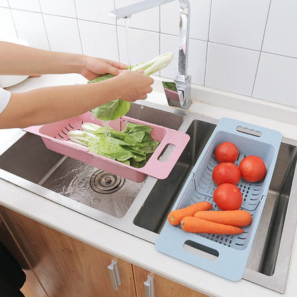 Expandable Sink Drain Basket Over Sink Colander