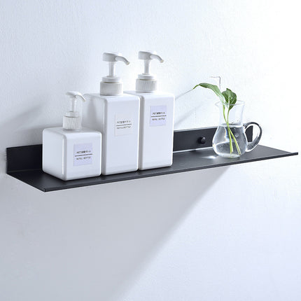 Matte Black Rectangular Mirror Front Storage Shelf 🖤🪞