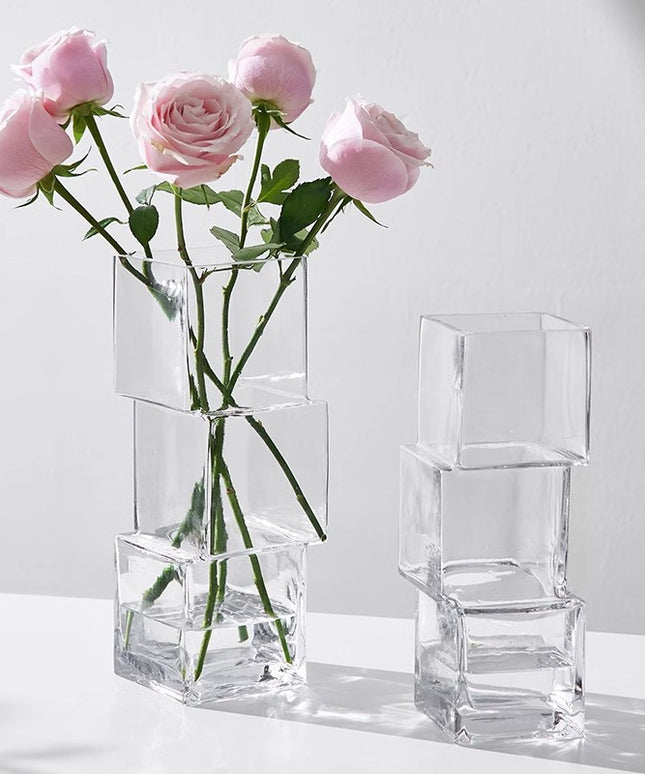 Handmade Irregular Glass Vase | Modern Luxury Decorative Vase