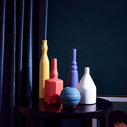Morandi Ceramic Art Vase – Nordic Minimalist Colour Statement