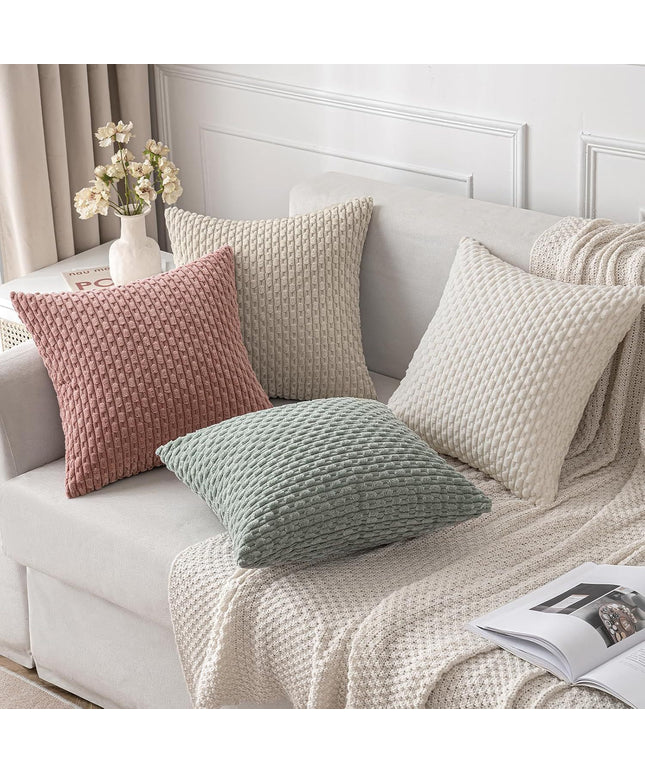 Corduroy Cushion Cover | Ribbed Throw Pillow