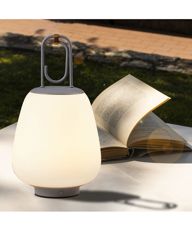 Nordic Rechargeable Table Lamp – Modern Lantern Light | Ikeame
