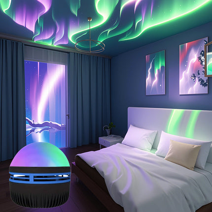 Ripple LED Projection Night Lamp – Northern Lights & Water Effect