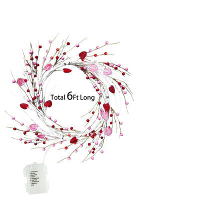 Loving Heart Ambience Light – 1.8m Rattan Branch with 48 Pink LEDs