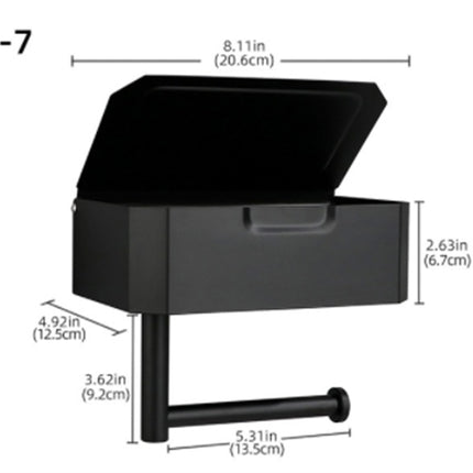 Stainless Steel Bathroom Toilet Punch Free Tissue Box