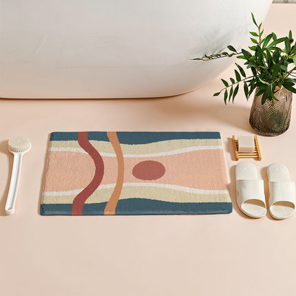 Nordic Geometric Absorbent Non-Slip Floor Mat