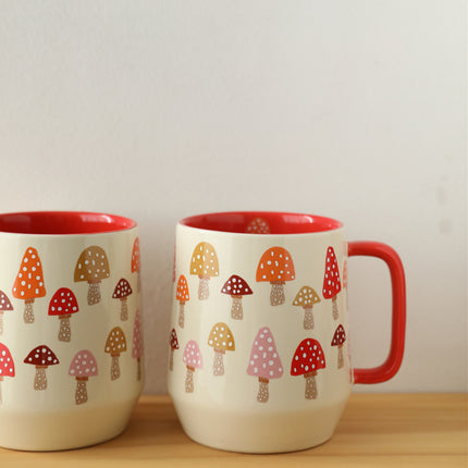 Large Mushroom Mug 600ml | Cute Ceramic Coffee Cup