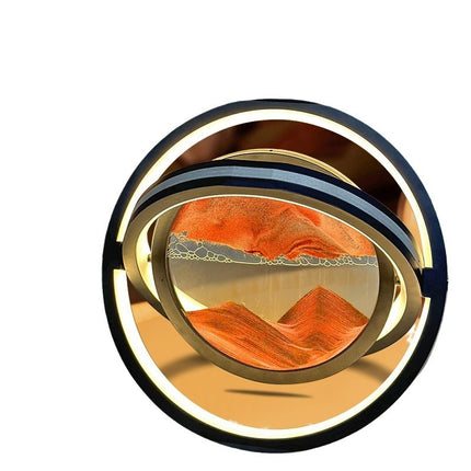 Quicksand Hourglass LED Lamp – Rotating Sand Art Night Light (USB Powered)