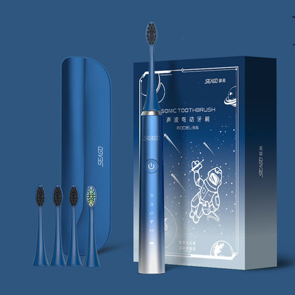 Rechargeable Electric Toothbrush with 5 Modes – 4 Brush Heads &a Travel Case