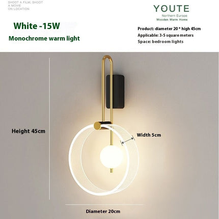 Bedroom Bedside Lamp Living Room Background Wall Lamp