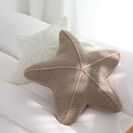 Starfish Shaped Hand-Knitted Cushion