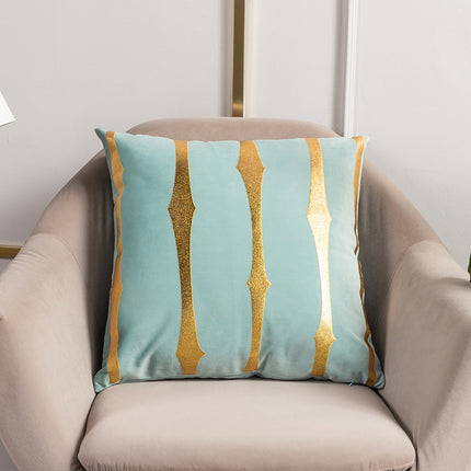 Golden Stripe Cushion Cover – 45x45cm in Beige or Brown