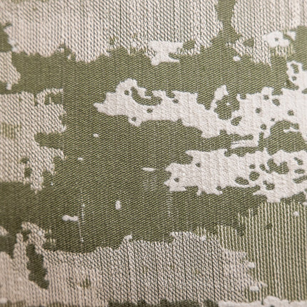 Warm Green Vintage Distressed Pattern Cushion – Cosy Décor