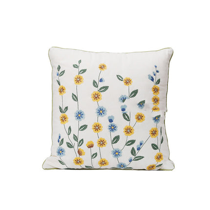 Embroidered Plant & Flower Cushion Covers – 16 Embroidered Designs 🌿🌸