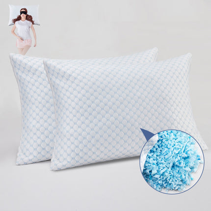 Memory foam ice silk cool feeling memory crushed sponge pillow – Trendy & Practical for Daily Living