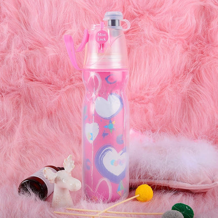 Cooling Spray Water Bottle | 590ml Misting Sports Bottle