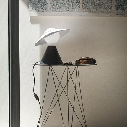 Post-Modern Metal Alloy Lamp – Black or Red | Warm or White Light