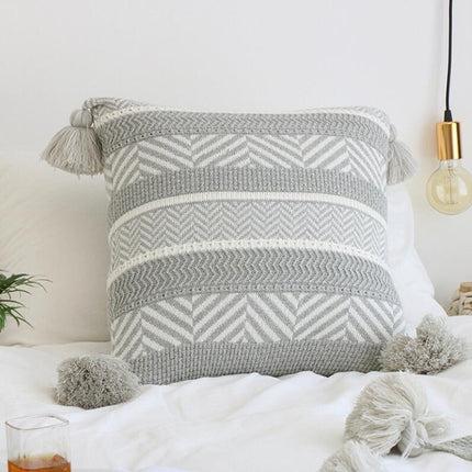 Monochrome Bohemian Embroidered Cushions