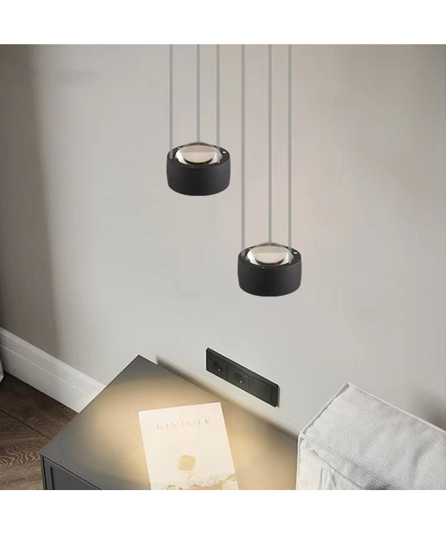Nordic Modern Ball Pendant Lamp – Minimalist Hanging Line Light (Black, Rose Gold, Bronze)