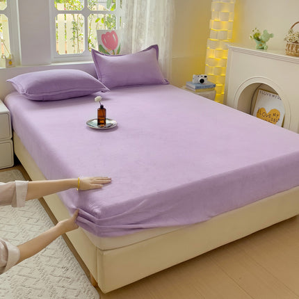Milk Fibre Fitted Sheet | Soft Cooling Bed Sheet