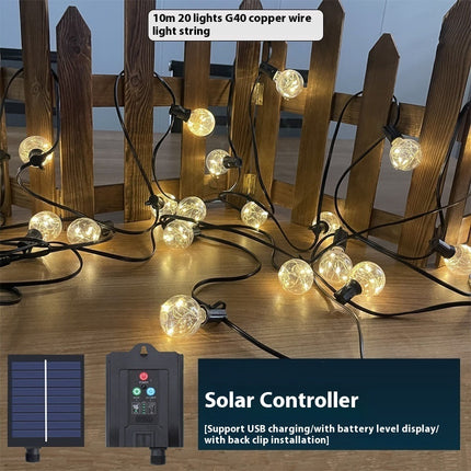 Solar Retro Outdoor String Lights – Garden & Camping Decor | Ikeame