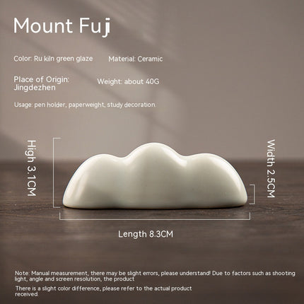 Cloud Celadon Ceramic Pen Holder – Elegant Desk Organiser