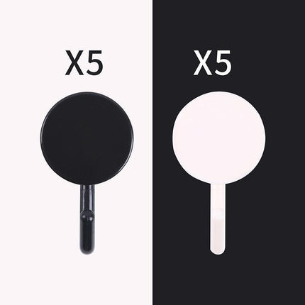 Plastic Kitchen Bathroom Hook Punch-free Hook Power Post Seamless Behind The Door Wall Coat And Hat Hook Self-adhesive Hook