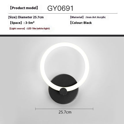 Creative Wall Lamp Simple Modern Bedroom Bedside Lamp