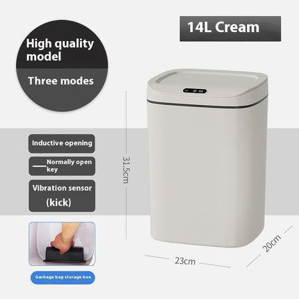 Intelligent garbage bin fully automatic induction opening lid – Trendy & Practical for Daily Living