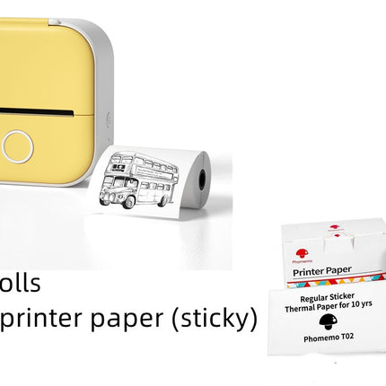 Portable Mini Thermal Label Printer Bluetooth Inkless Pocket Printer