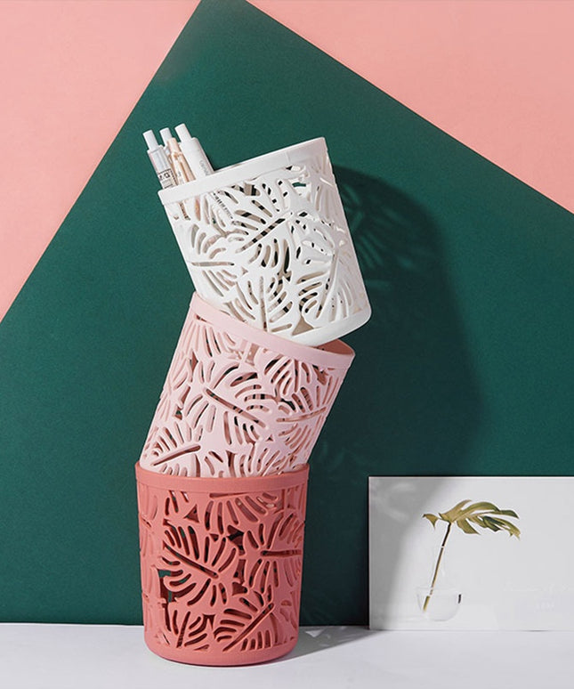 Leaf Cut-Out Pen Holder – Simple Desk Organiser