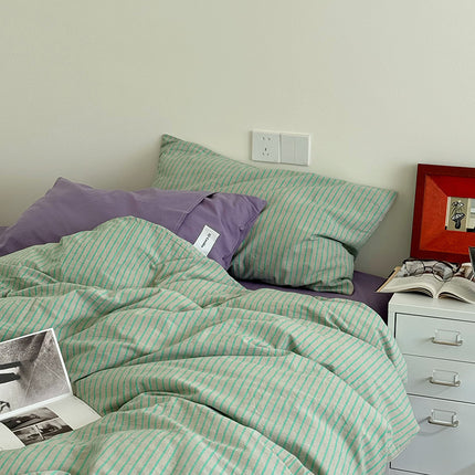 Nordic Striped Bedding Set | Cotton Instagram Style Duvet Cover