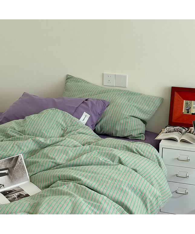 Nordic Striped Bedding Set | Cotton Instagram Style Duvet Cover