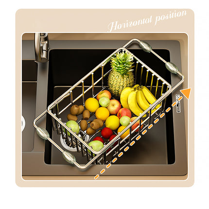 Stainless Steel Telescopic Sink Drying Rack 🧽 – 6 Sizes