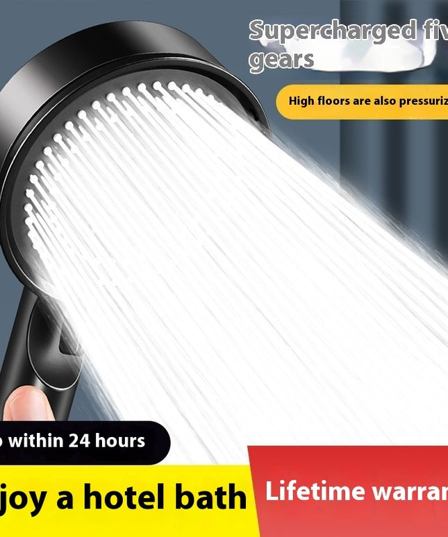 Supercharged 5-Speed Shower Head Set | Portable with Hose & Base – Ikeame